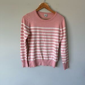 Pink Striped Women's Sweater